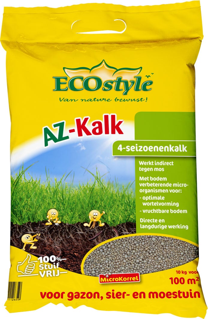 ECOstyle Gazon AZ-Kalk - 4-seizoenenkalk - 135 m2 - 10 Kilogram