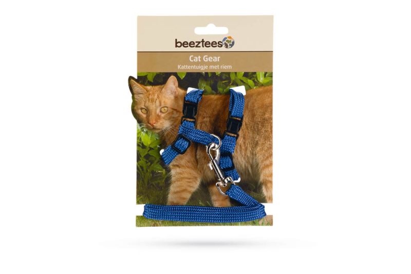 BEEZTEES - Kattentuigje - Blauw - 100 cm