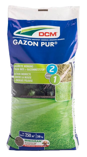DCM Gazon Pur - Gazonmeststof - 200 m2 - 20 Kilogram
