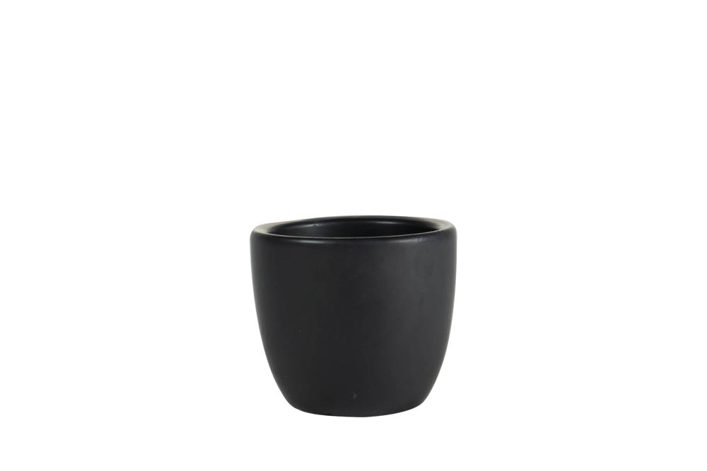 TS COLLECTION Sven - Bloempot - Zwart - 8 cm