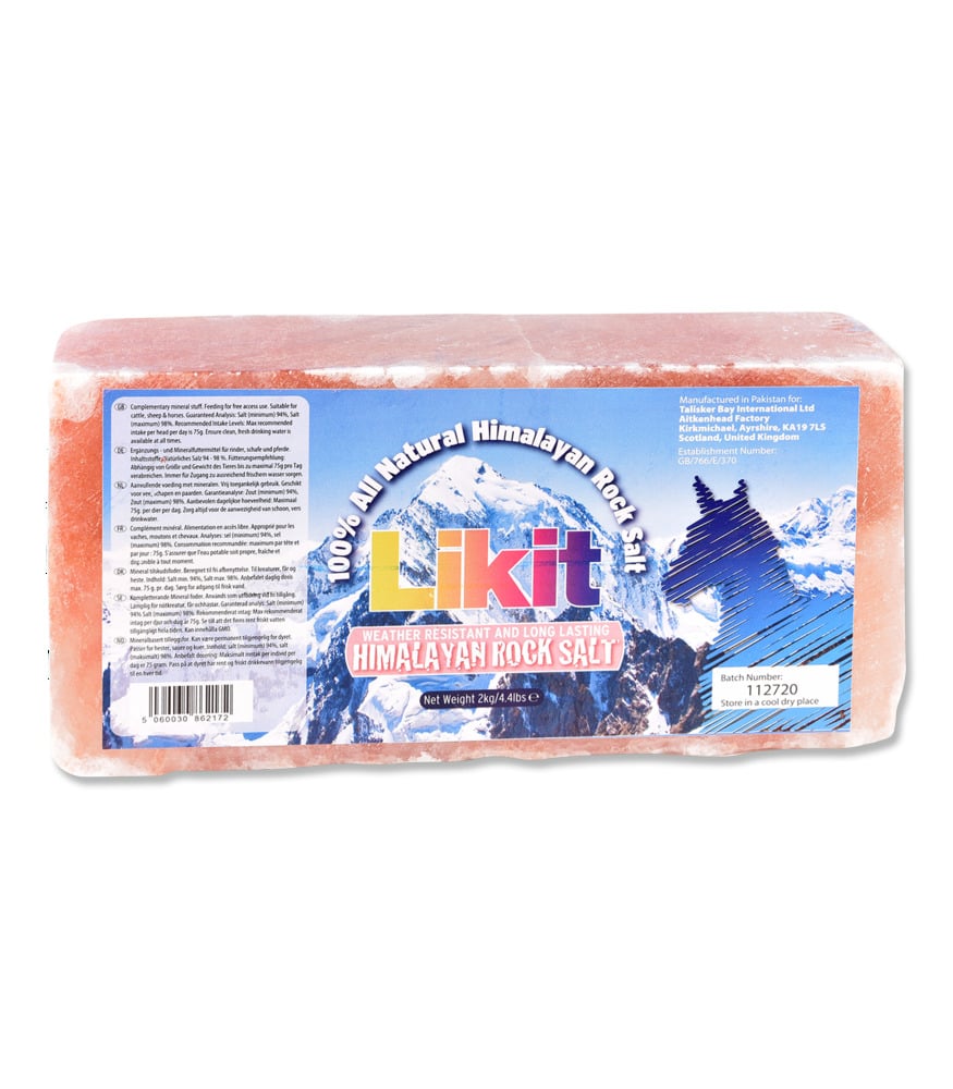 Likit Himalaya - Liksteen - 2 Kilogram - Folie - himalaya