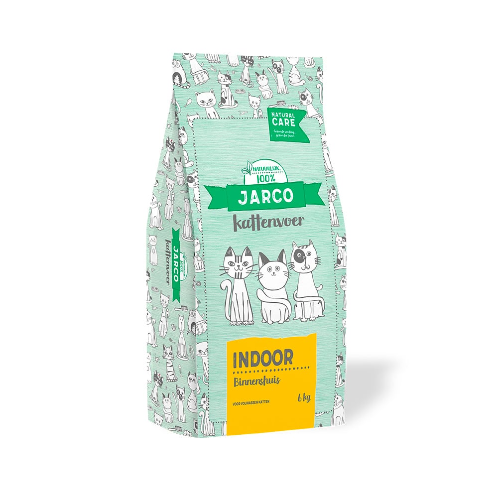 Jarco Natural Indoor - Kattenvoer - 6 Kilogram - kip