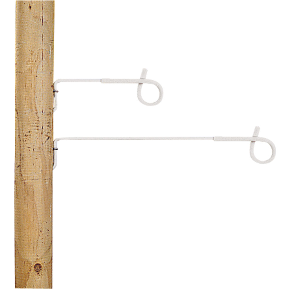 Gallagher Afstandsisolator krulstaart - 48 cm - 10 Stuks - Wit - 15 cm