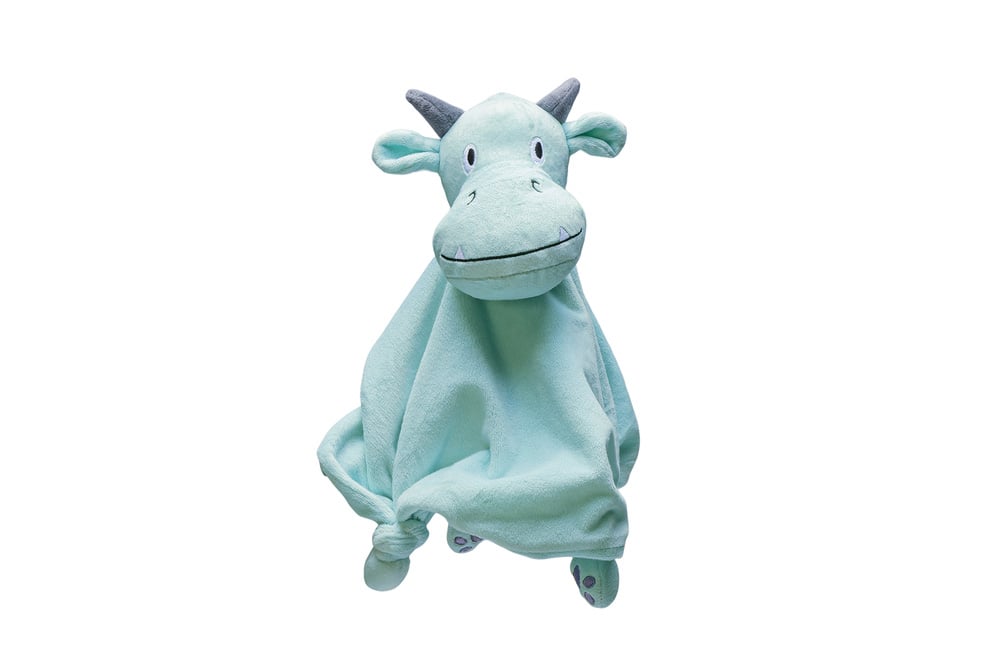 Beeztees Draak Knuffeldoek - Puppyspeelgoed - groen - 35.5x13x5 cm - S
