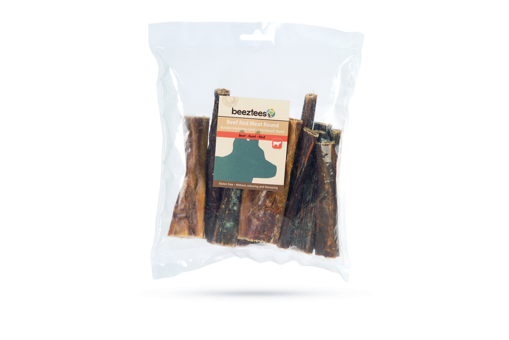 Beeztees Runderroodvlees - Hondensnack - 200 Gram - rund
