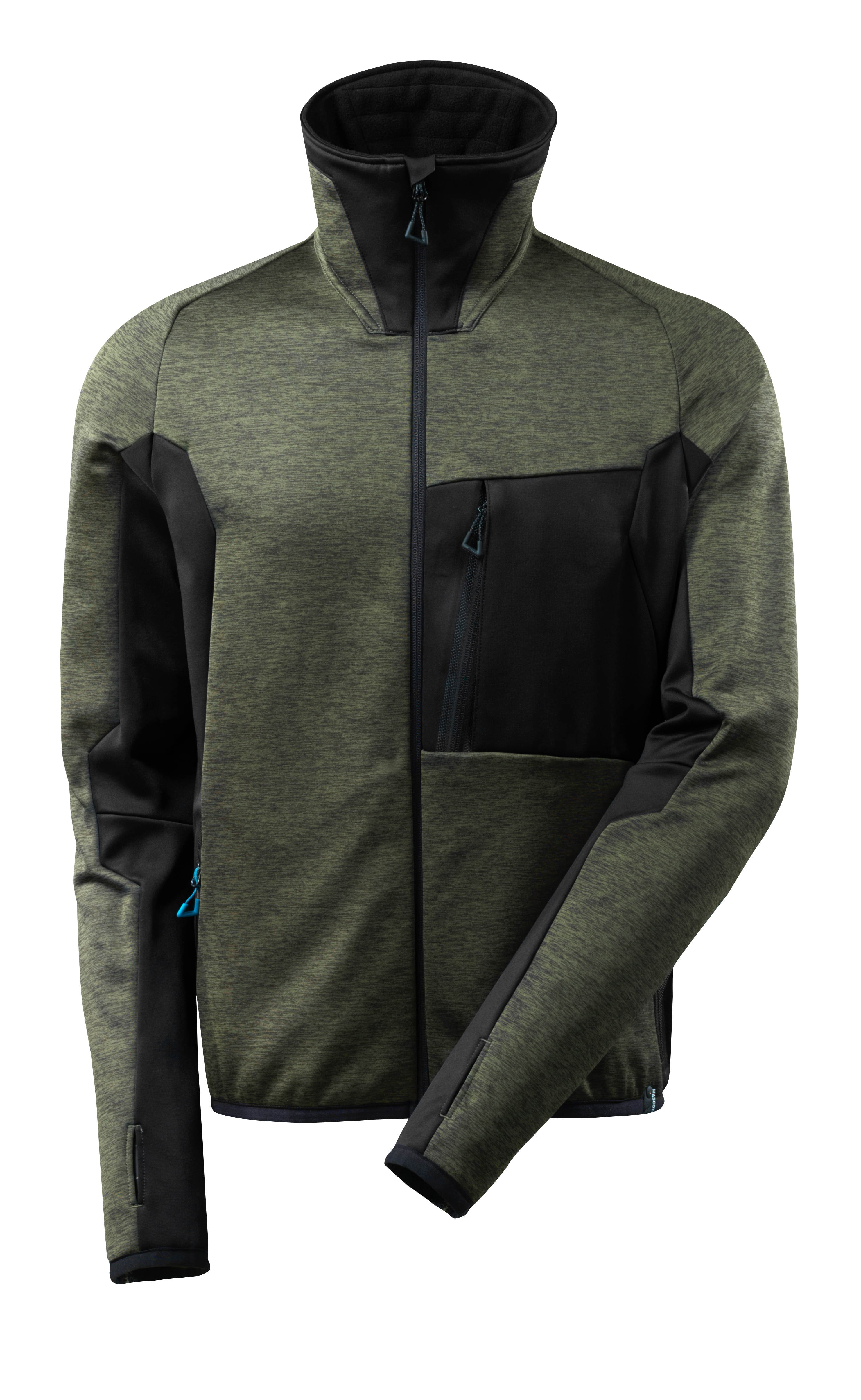 MASCOT Advanced - Fleecevest - Mosgroen / zwart - XS