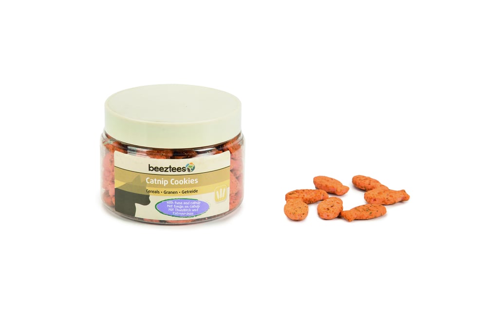 Beeztees Catnip Cookies Granen - Kattensnack - 55 Gram - tonijn