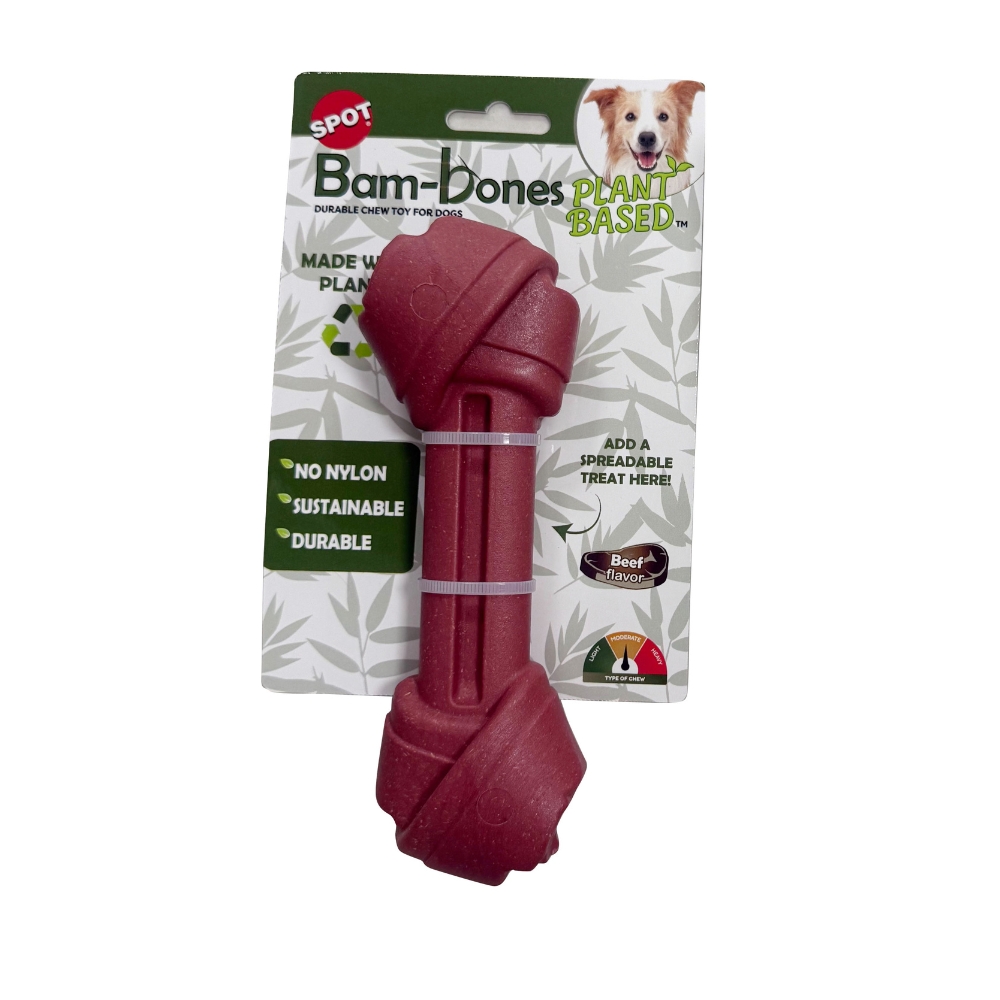 Spot Bam Bones - Plantaardig Bot - Kauwspeelgoed Hond - 19x7x4 cm