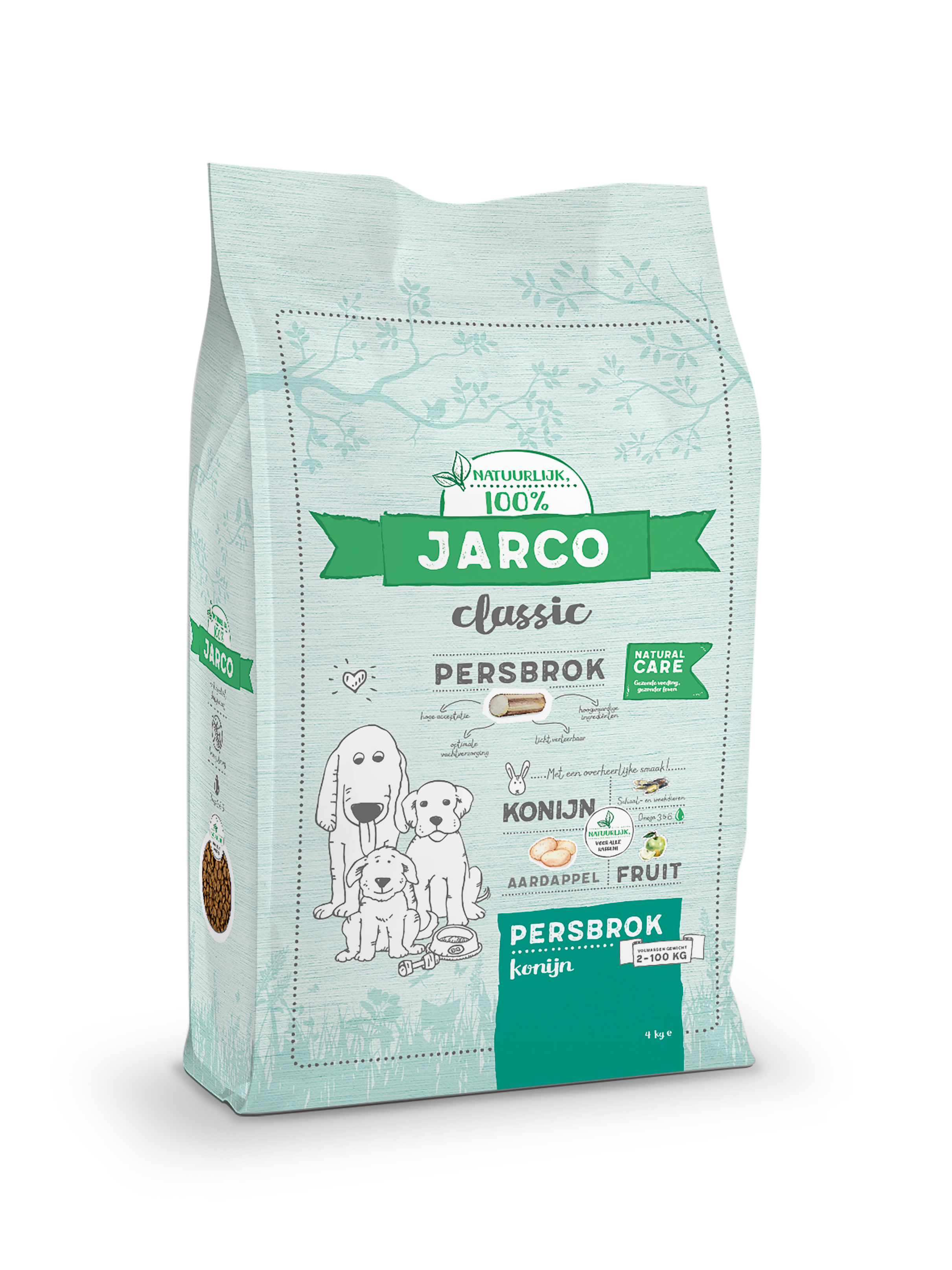 Jarco Dog Classic Adult - Hondenvoer - 4 Kilogram - konijn