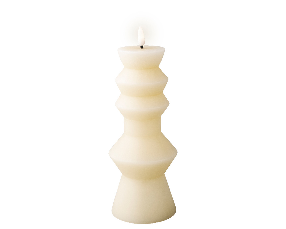Lumineo LED Kaars - Kerstverlichting - 23 cm - Creme/warm wit