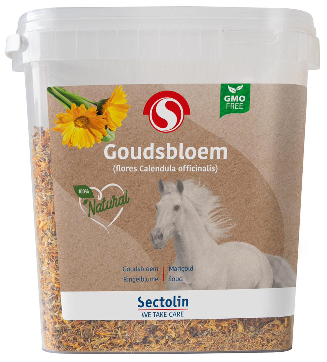 Sectolin Goudsbloem Kruid - Spijsverteringsupplement Paard - 400 Gram