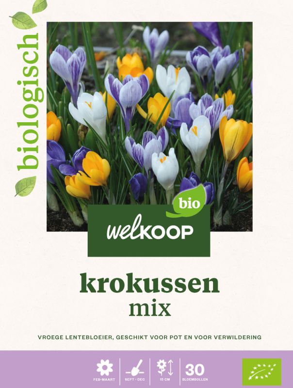 Welkoop Krokussen mix - Biologisch - Bloembollen