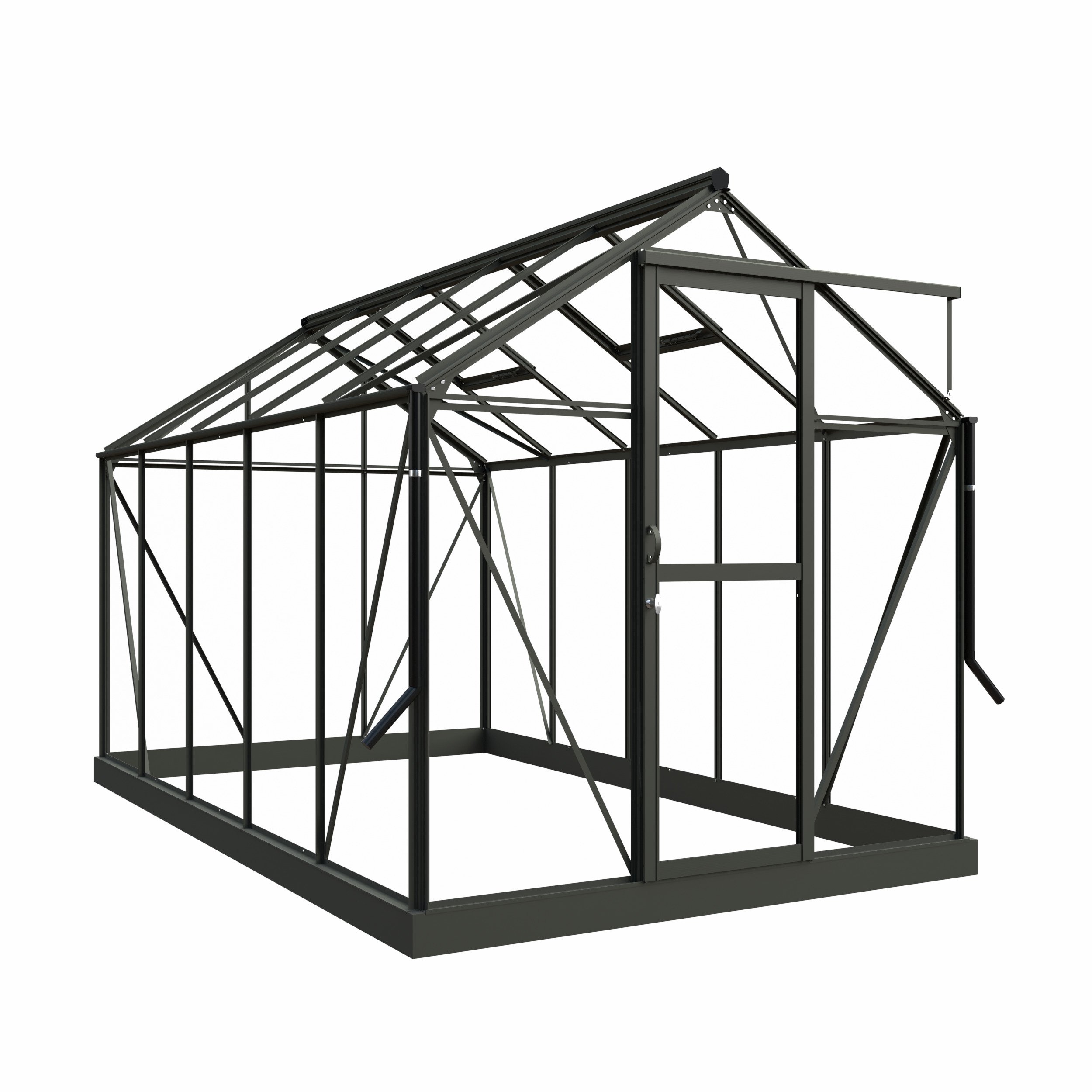 Royal Well Mary III - Tuinkas - Groen - 241x212x360 cm - Veiligheidsglas & polycarbonaat