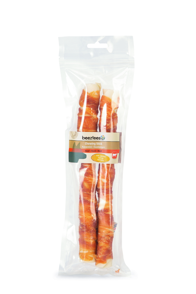 Beeztees Kauwstick- Hondensnack - 2 Stuks - Kip - L