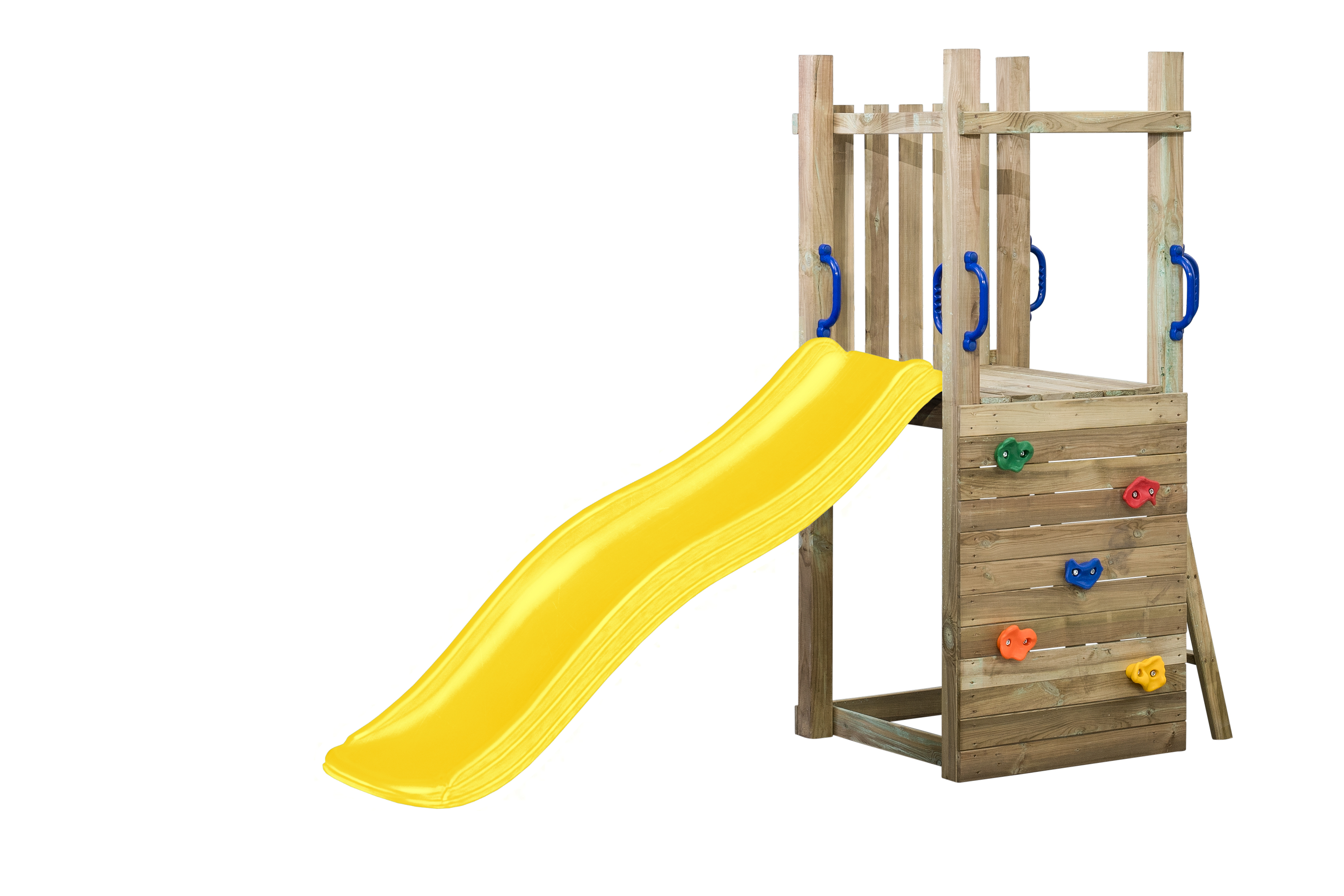 Swing King Irma - Speeltoren - Geel - Hout