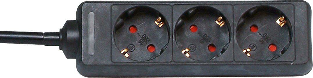 Kopp 3-Voudig 1,4 Meter 3x1.5mm2 - Snoercentrale - 16 - zwart - 1.4 cm