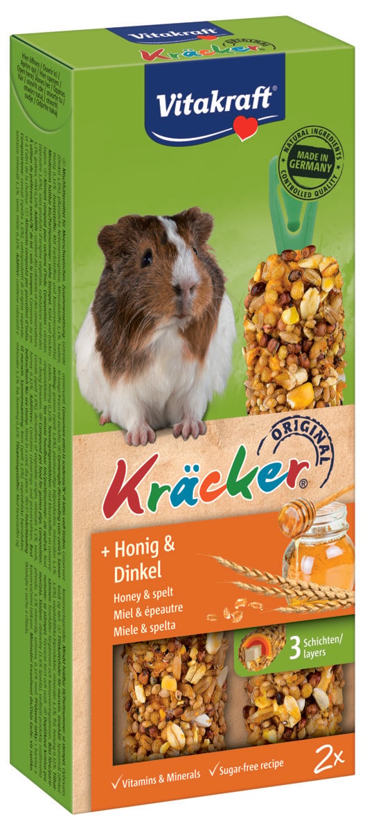 Vitakraft Kräcker 2 in 1 - Caviasnack - Honing
