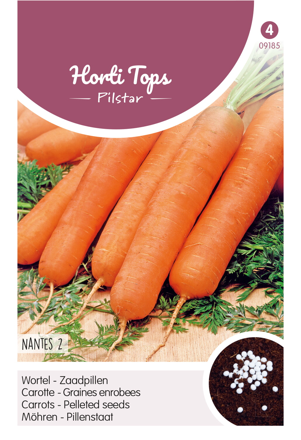 Hortitops Wortelen Daucus carota Verb. van Nantes - Groentezaden