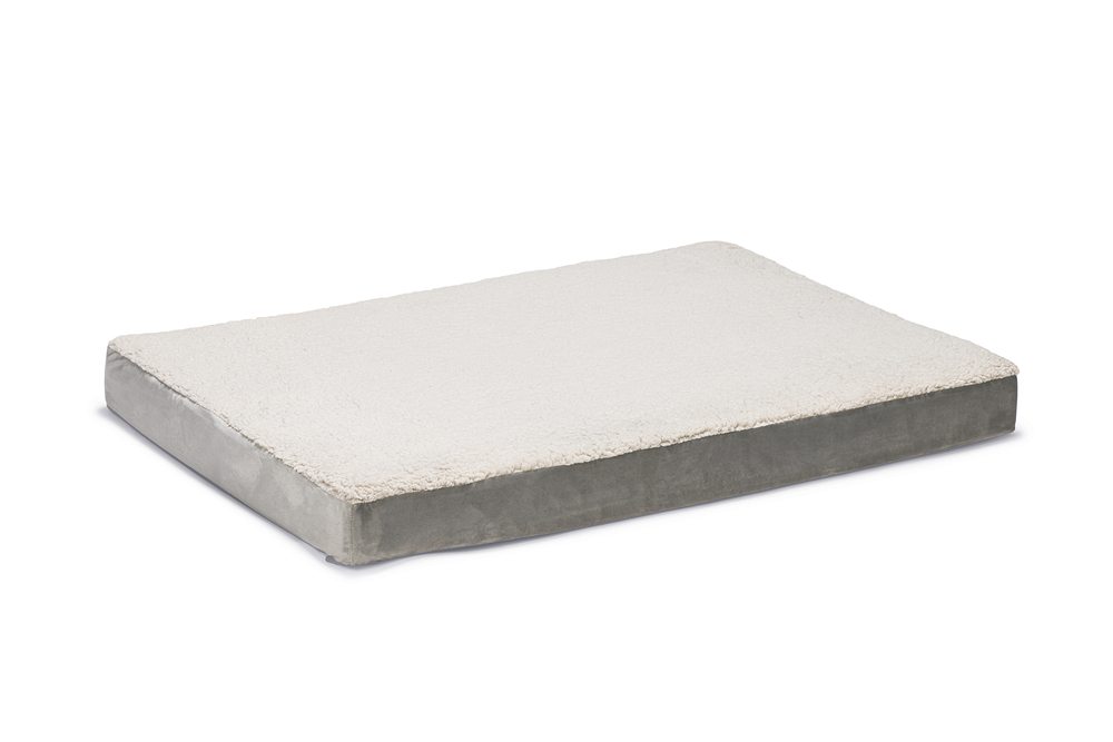 Beeztees Zira - Orthopedisch hondenkussen - lichtgrijs - 9x70x100 cm - L