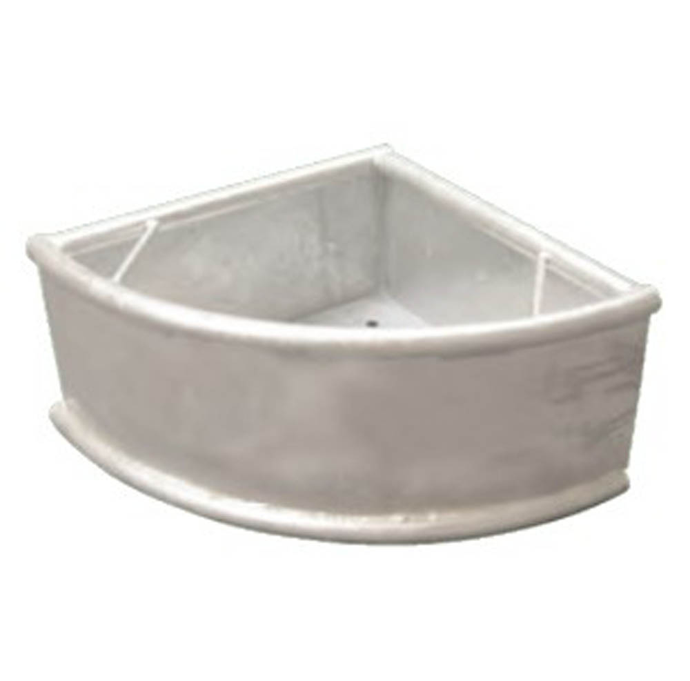 Kerbl Hoekmodel - Voerbak - Grijs - 24x44x44 cm