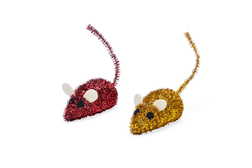 Beeztees Muizen - Kerst kattenspeeltje - Multi