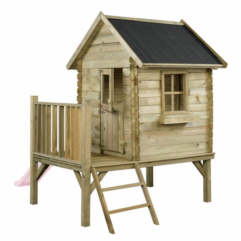 Swing King Camilla - Speelhuisje - Pastel Roze - Hout