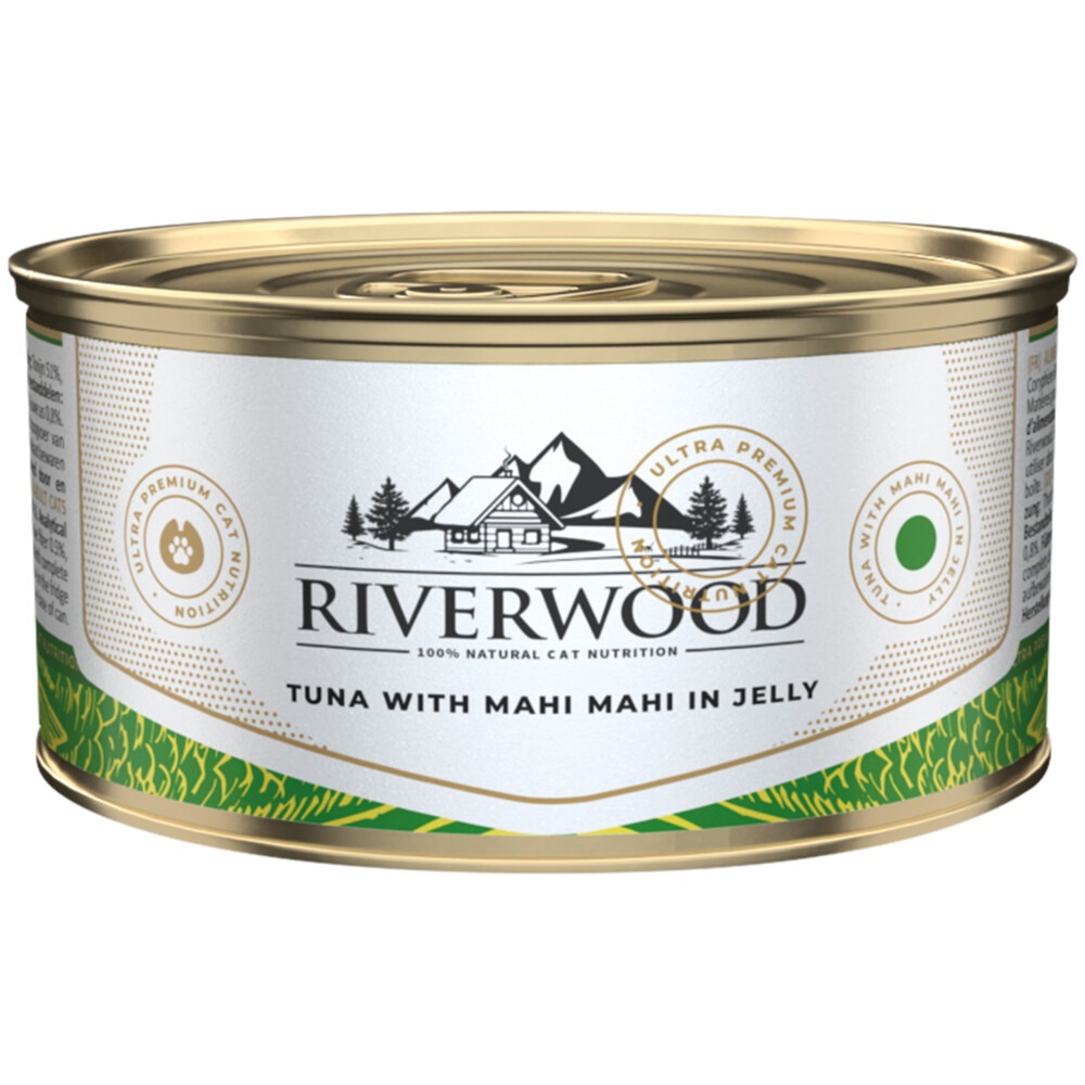 Riverwood - Kattenvoer - Goudmakreel - 85 Gram - Mahi Mahi