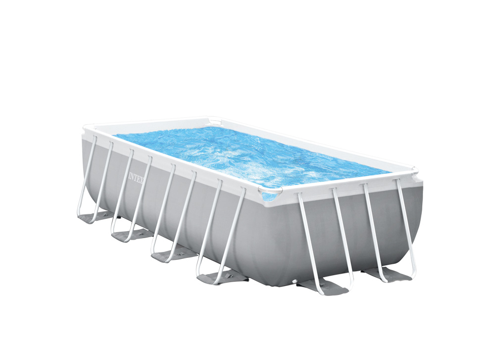 Intex Frame Pool - Zwembad set - Grijs - 107x244x488 cm