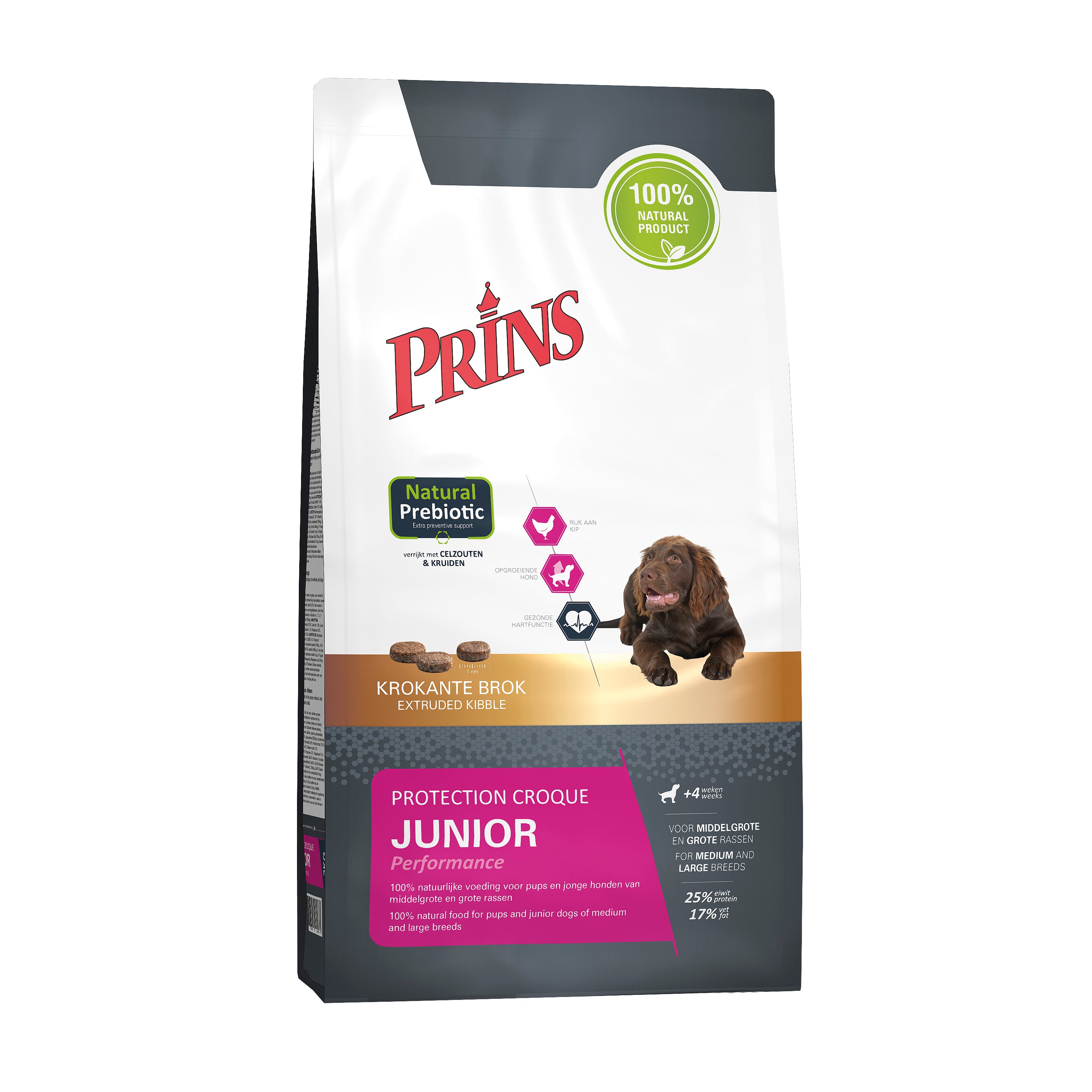 Prins Protection Croque Junior Performance - Hondenvoer - 10 Kilogram - kip Prins Protection Croque Junior Performance - Hondenvoer - 10 Kilogram - kip