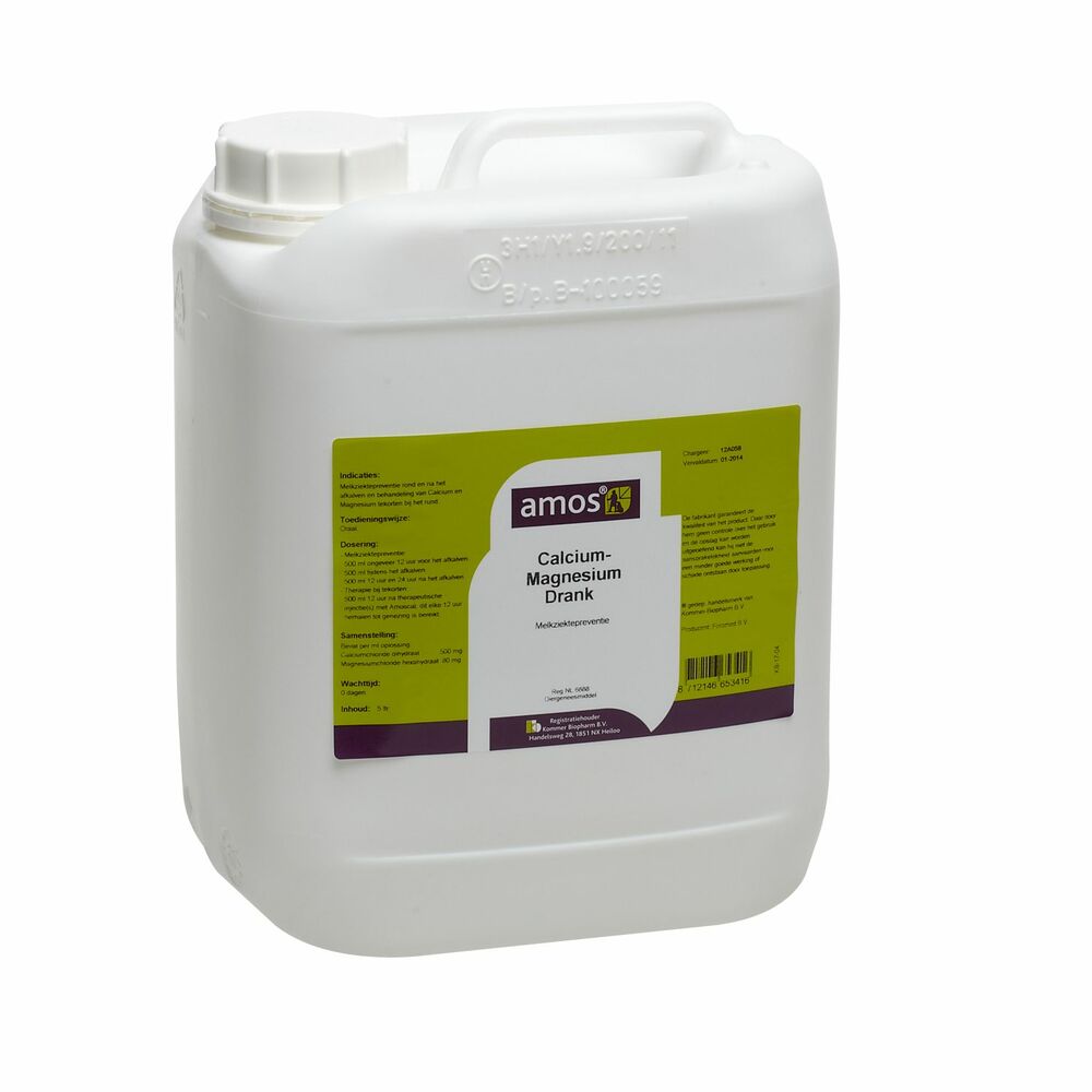 Amos Calcium Magnesium Drank - Melkziekte - 5 Liter