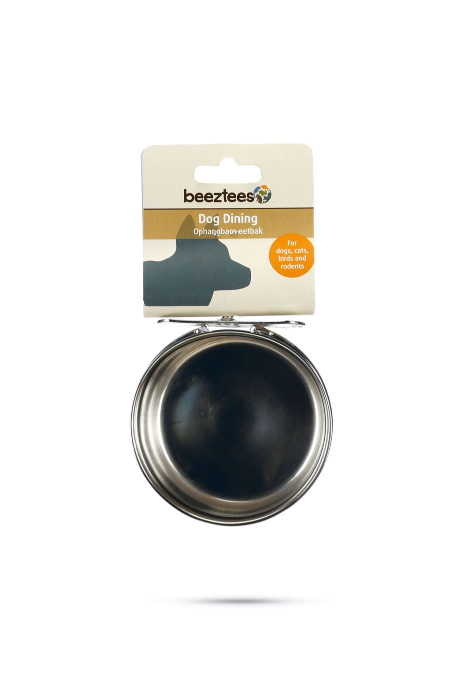 Beeztees Coopcup Inox - voer- en drinkbak - Zilver - 9 cm