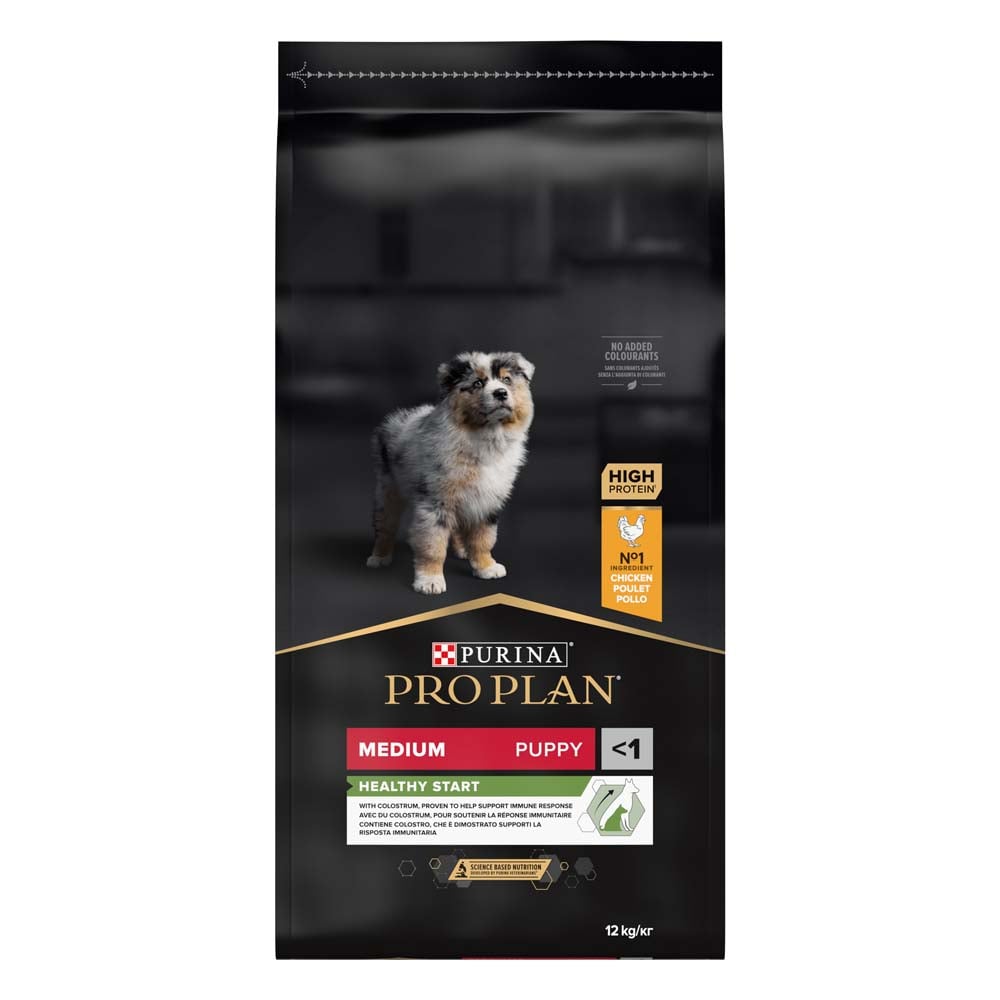 PRO PLAN Healthy Start Puppy Medium - Hondenvoer - 12 Kilogram - kip