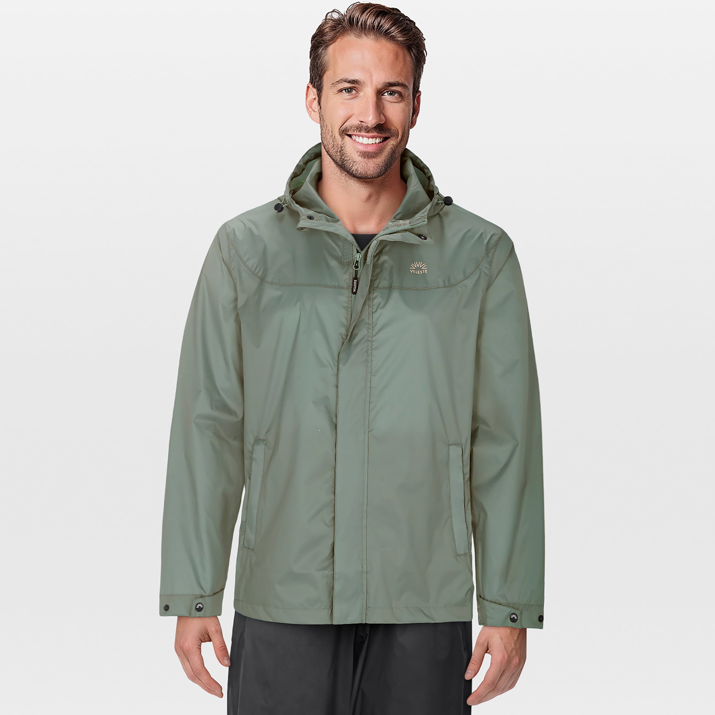 Veleste - Regenjas - Donkergroen - XL