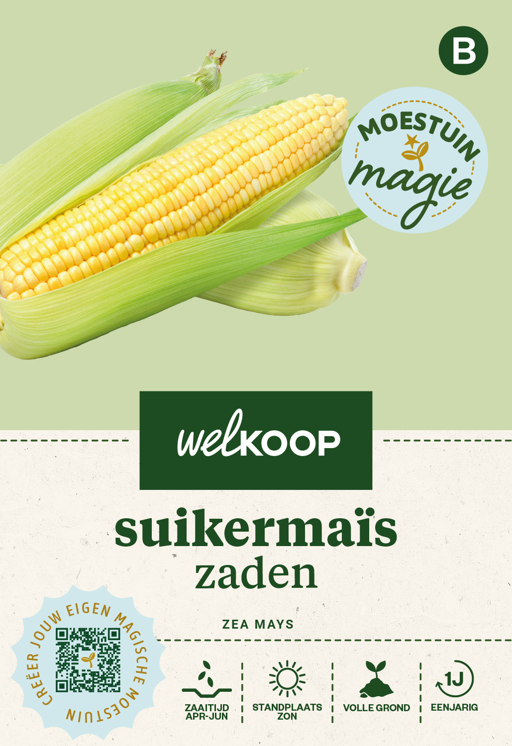 Welkoop Moestuin Magie - Suikermaïs Zaden - 2 Gram