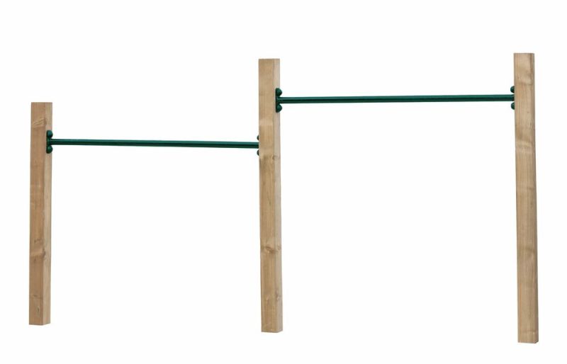 Swing King - Duikelrek dubbel - Groen - Hout