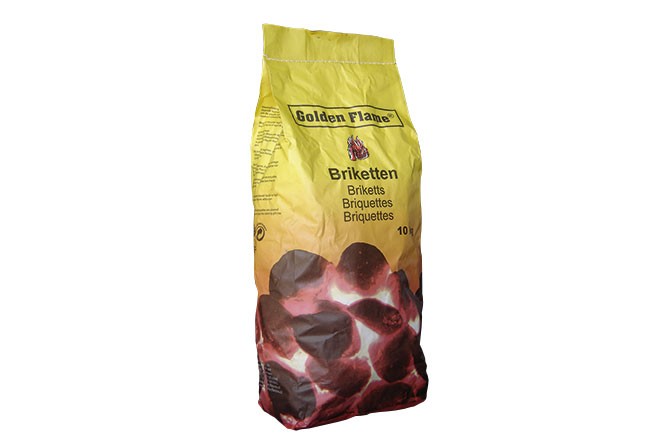 Golden Flame - Briketten - 10 Kilogram