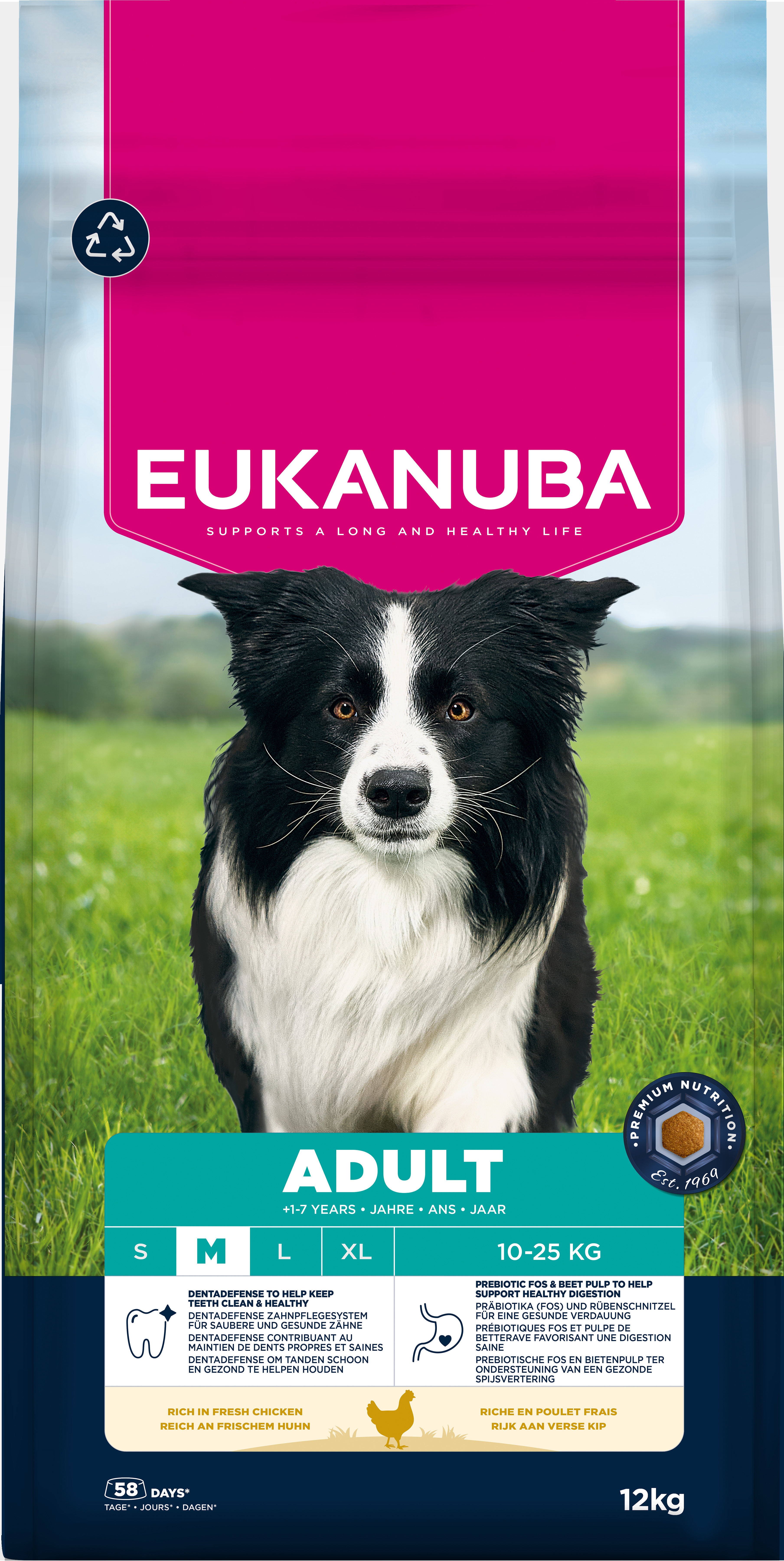 Eukanuba Adult Medium  - Hondenvoer - 12 Kilogram - kip