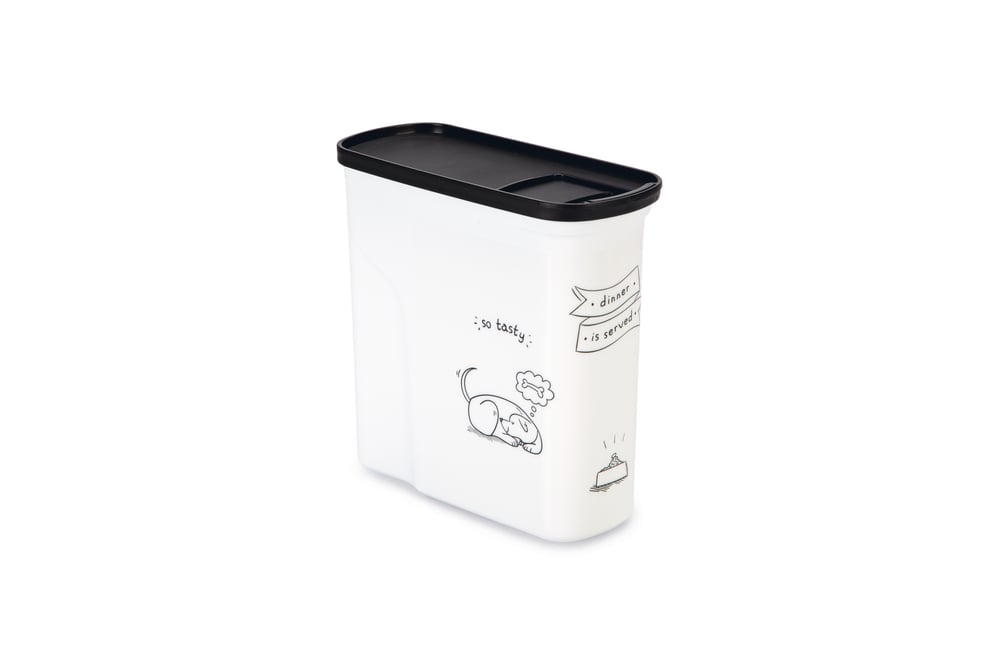 Curver Dis - Hond - Voercontainer - 2 Liter - Wit Grijs