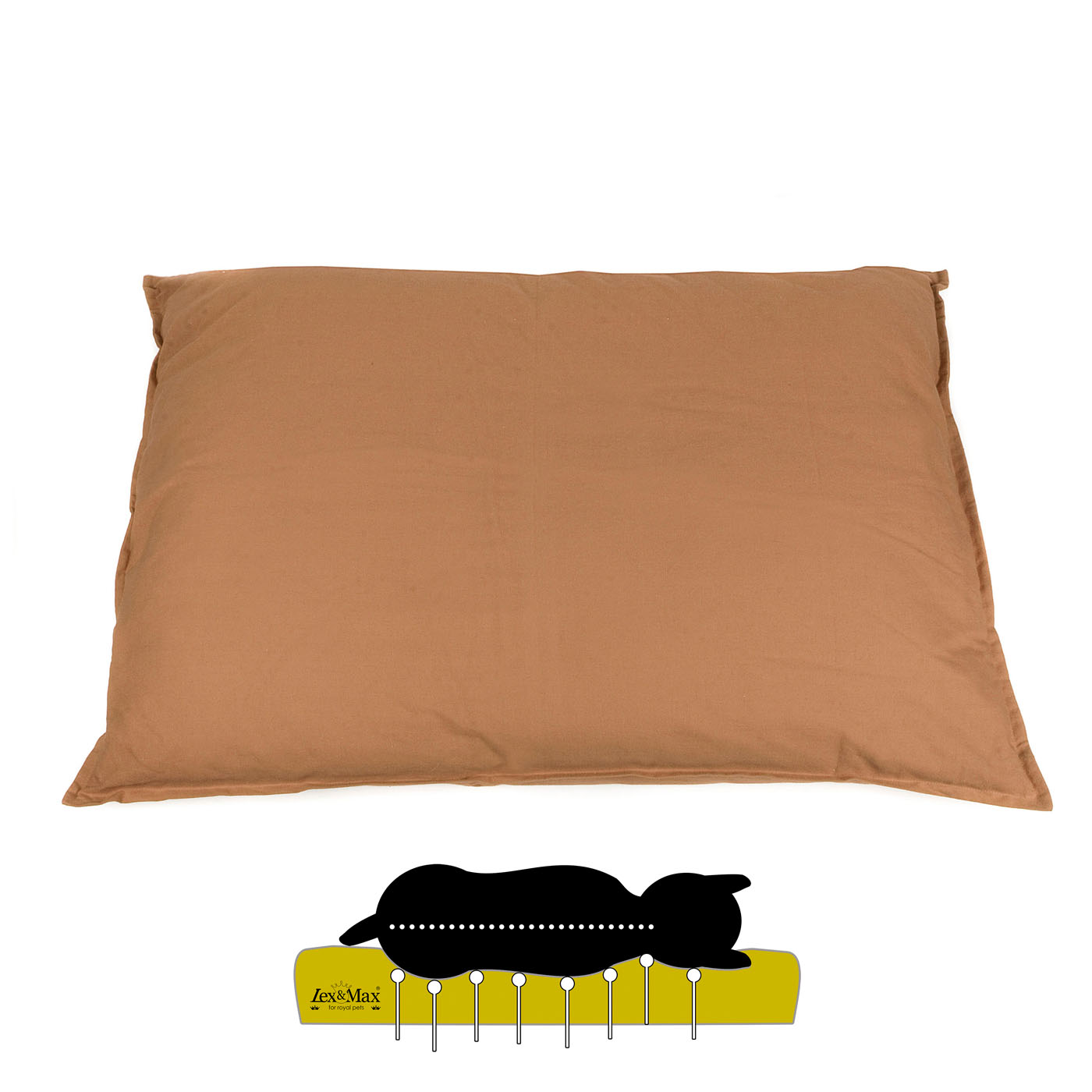 Lex & Max Tivoli - Orthopedisch Hondenkussen - Beige - L Lex & Max Tivoli - Orthopedisch Hondenkussen - Beige - L