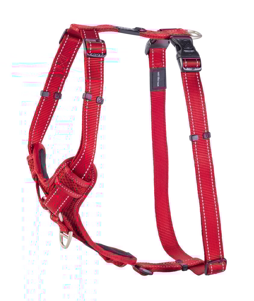 Rogz Utility Control - Hondentuig - rood - 60 tot 100 cm Rogz Utility Control - Hondentuig - rood - 60 tot 100 cm