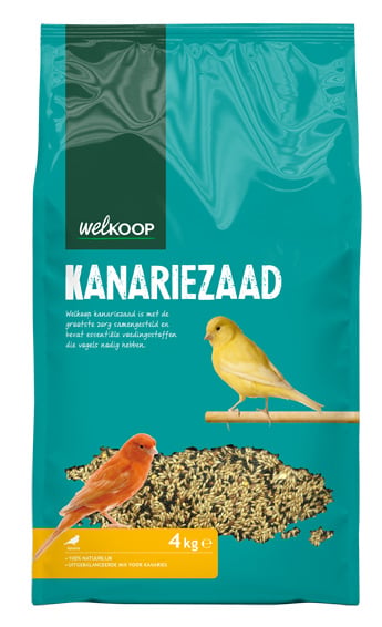 Welkoop Kanariezaad - Vogelvoer - 4 Kilogram