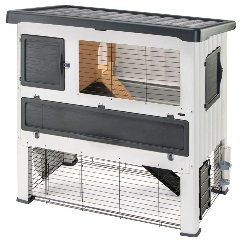 Ferplast Grand Lodge 140 - Konijnenhok - Grijs - 110x72x72 cm