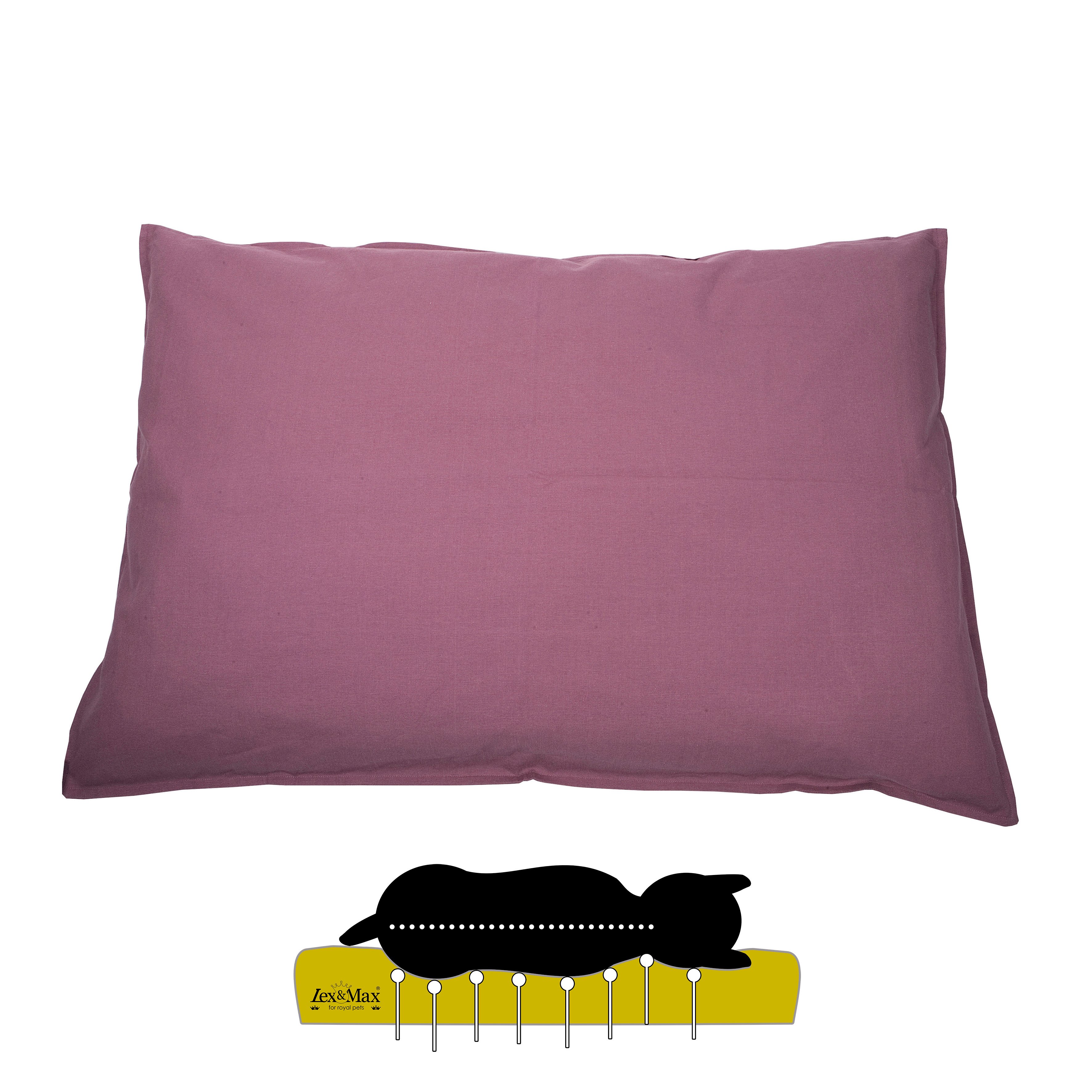 Lex & Max Tivoli - Orthopedisch Hondenkussen - Oudroze - 70x100x16 cm - L