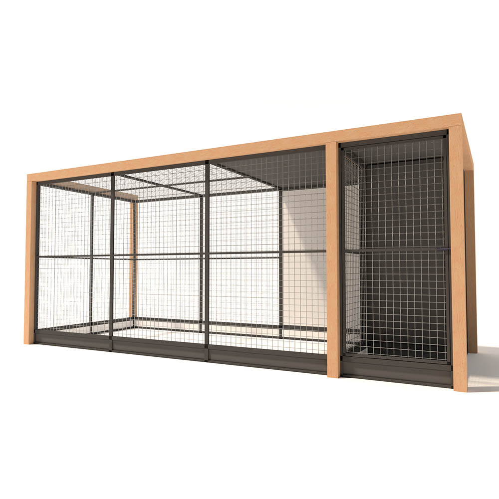 Glorenza Alfred - Kattenren - Antraciet - 202x190x475 cm