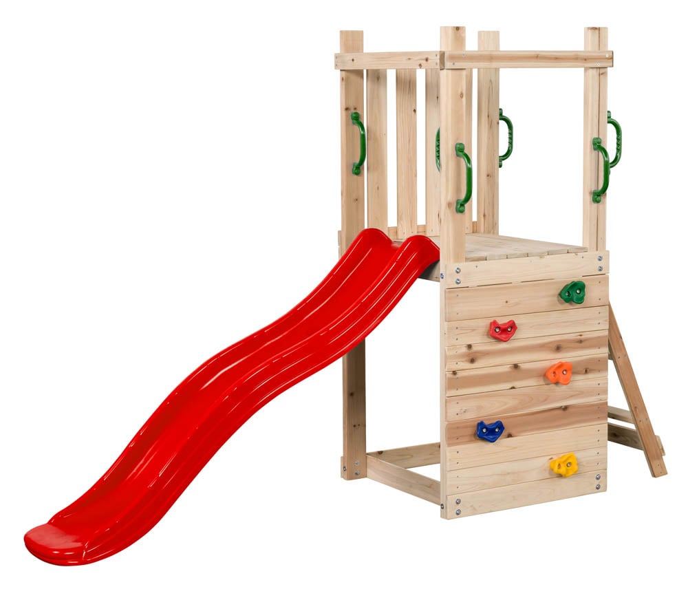 Swing King Mari - Speeltoren - 32 Kilogram - Rood - Hout