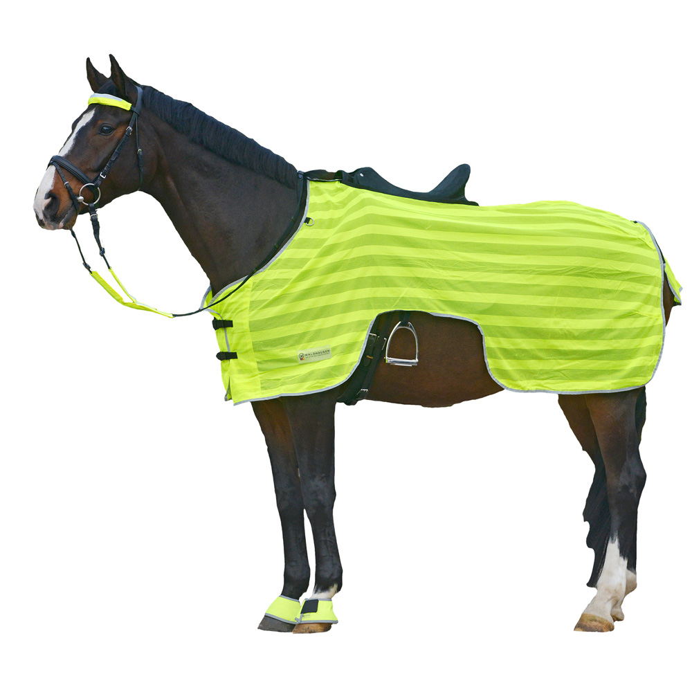 Waldhausen Uitrijdeken - Reflecterend - Paardendeken - Geel - 145/195