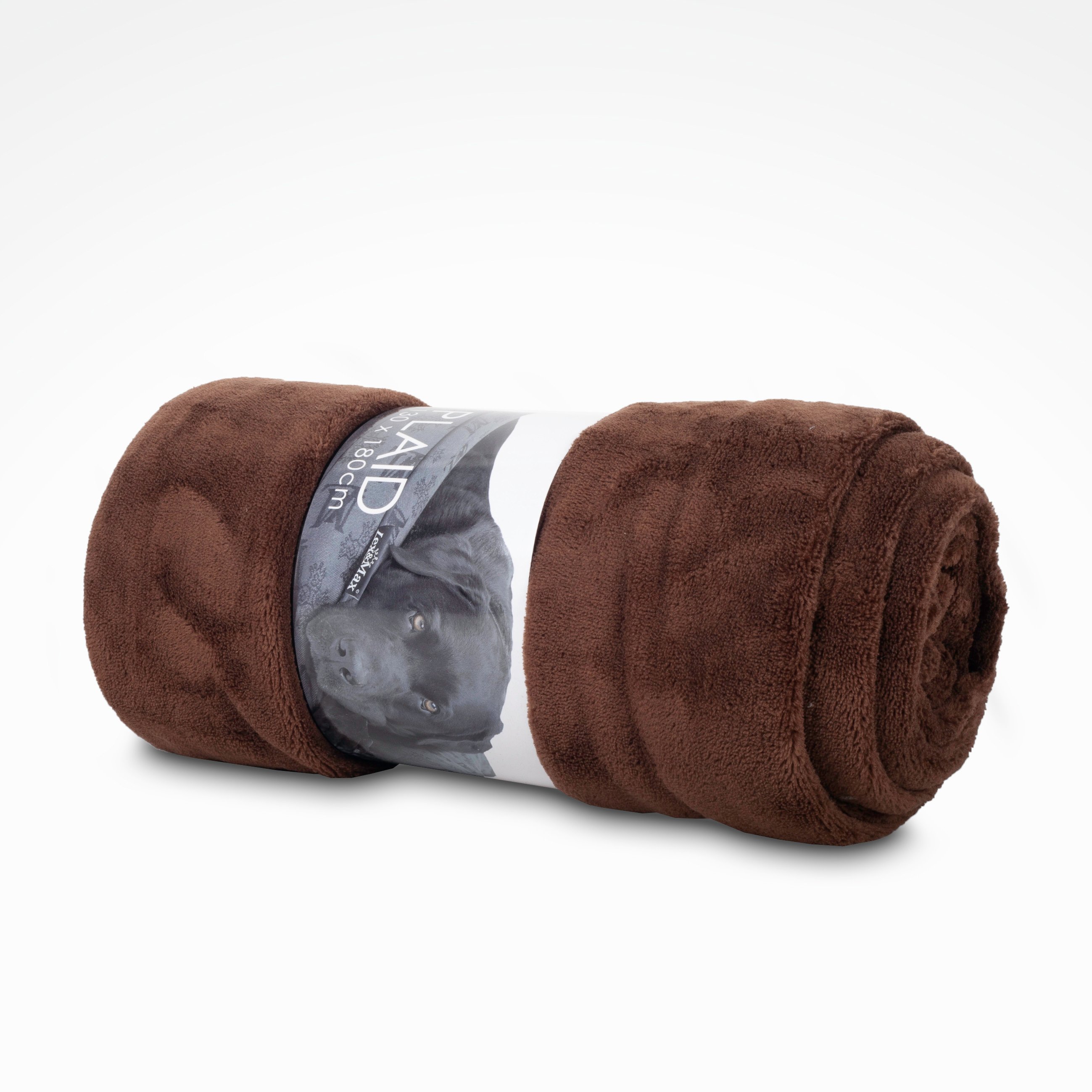 Lex & Max Fleeceplaid - Hondendeken - Donkerbruin - 1x180x130 cm