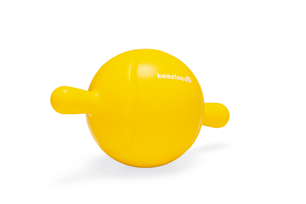 Beeztees Apporteerbal - Hondenspeelgoed - Geel - 21.5x21.5x13 cm
