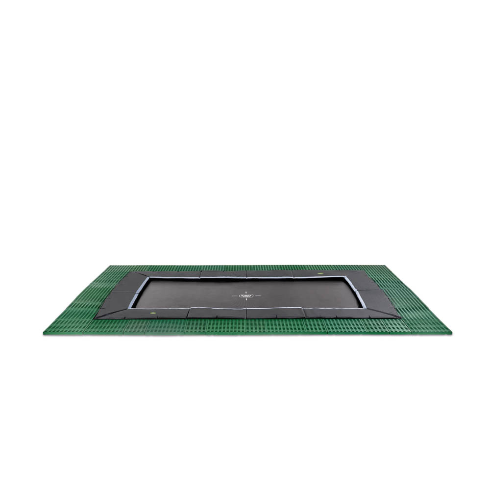 Exit Dynamic - Groundlevel trampoline - Zwart - 244x427 cm
