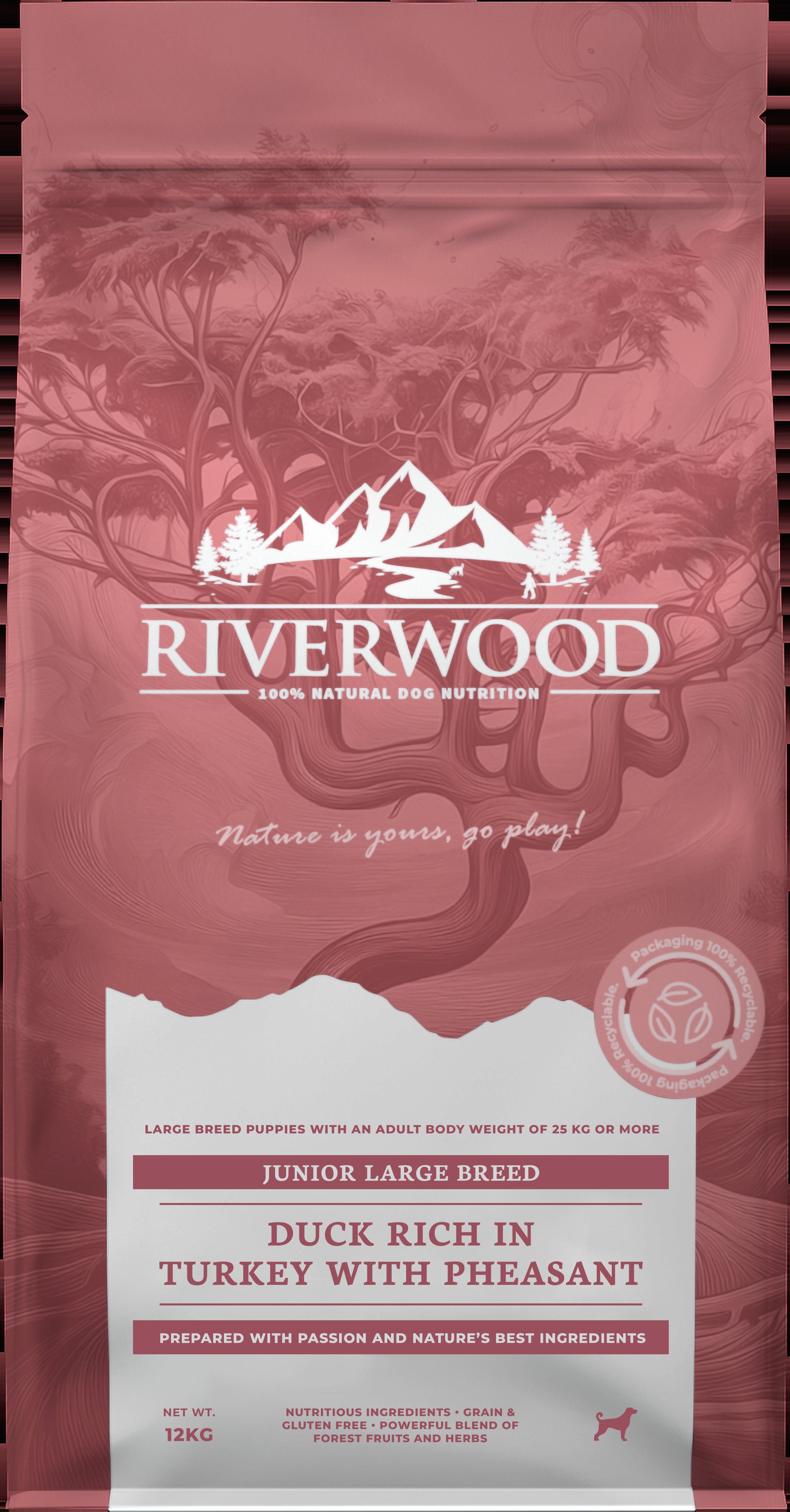 Riverwood Junior Large Breed - Hondenvoer - 12 Kilogram Riverwood Junior Large Breed - Hondenvoer - 12 Kilogram